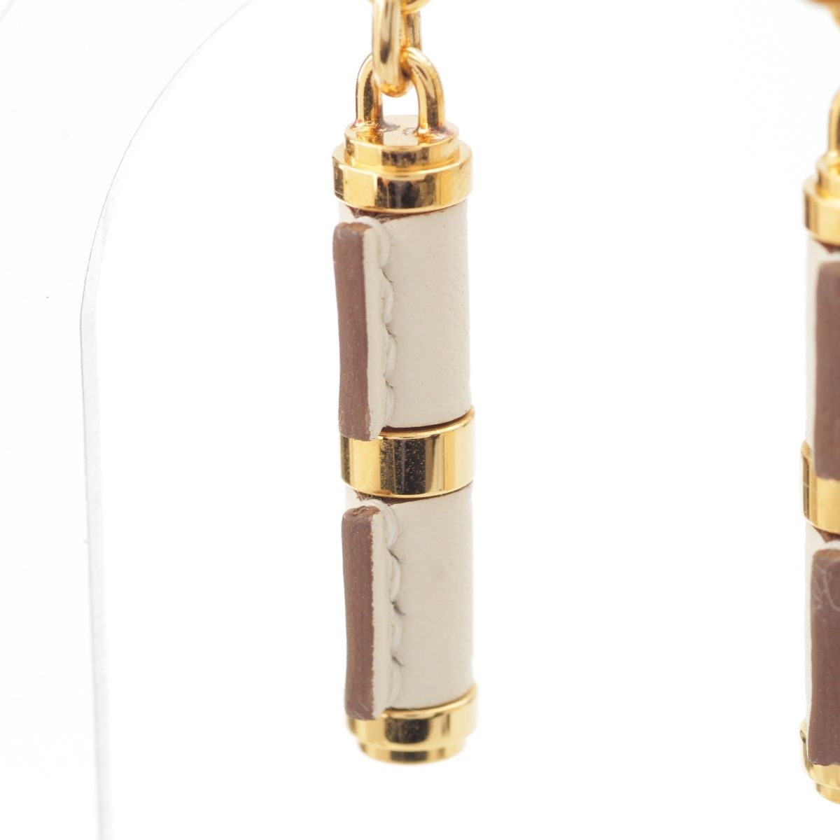 Hermes Charnier Nata Earrings Gold — view 7