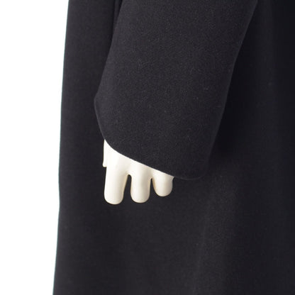 Dior Wool Leather Belted Coat Black 42 — view 7