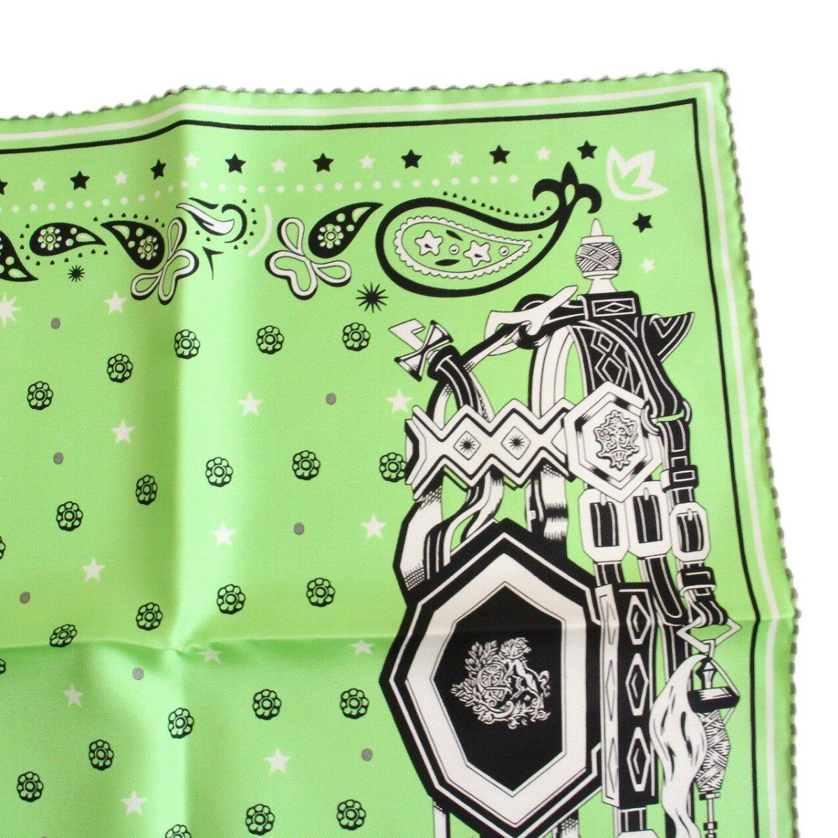Hermes 55 Scarf Green — view 3