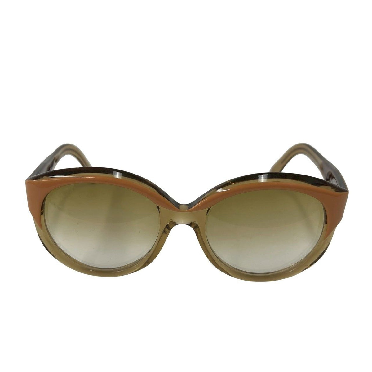 Celine Vintage Horse Carriage Logo Acetate Sunglasses Eyewear Brown — view 3