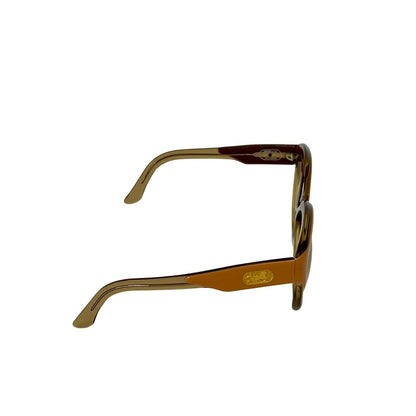 Celine Vintage Horse Carriage Logo Acetate Sunglasses Eyewear Brown — view 4