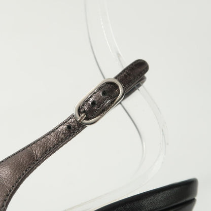 Chanel Pumps CC Logo Lace Slingback Open Toe Heel 37 — view 6