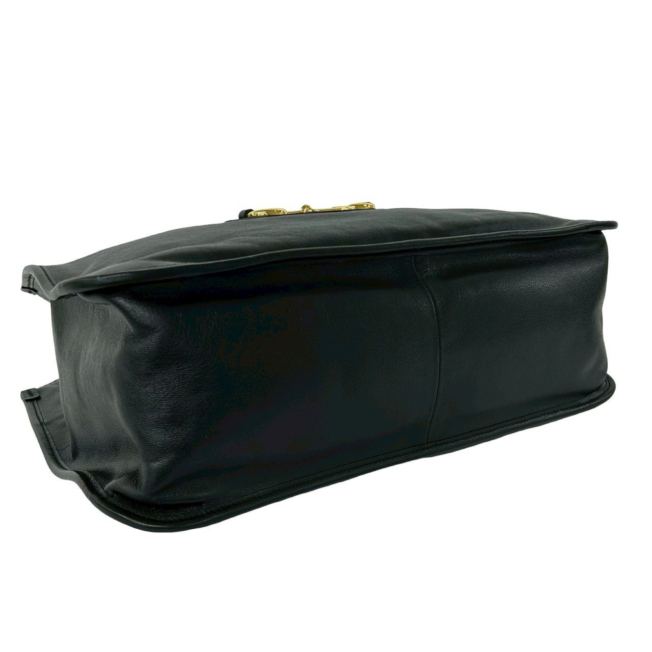 Gucci Box Horsebit 1955 Leather Tote Bag Business Black — view 7