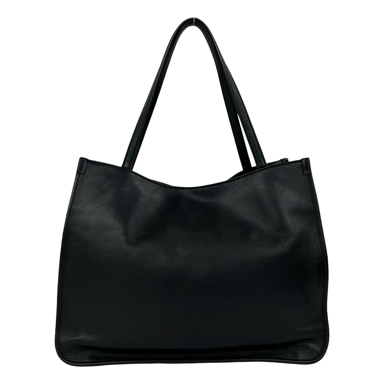 Gucci Box Horsebit 1955 Leather Tote Bag Business Black — view 3