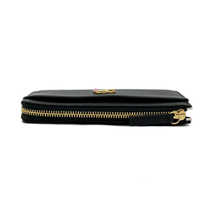 Chanel Fragment Zip Card Case CC Logo Apple Black Pink Gold — view 3