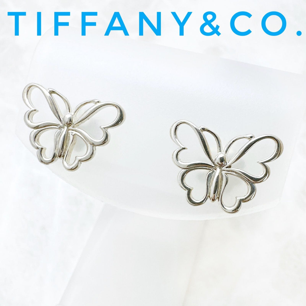 Tiffany & Co Butterfly Silver Earrings