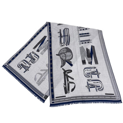 Hermes 195800 Scarves Navy — view 3
