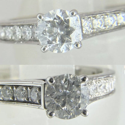 Cartier 1895 Ring Solitaire Half Eternity Platinum Diamond — view 4