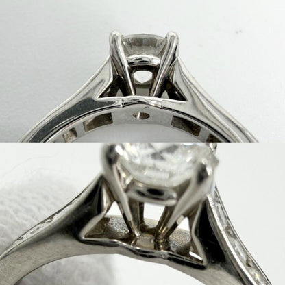 Cartier 1895 Ring Solitaire Half Eternity Platinum Diamond — view 6
