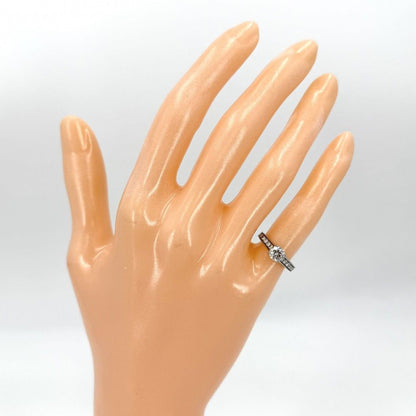 Cartier 1895 Ring Solitaire Half Eternity Platinum Diamond — view 2