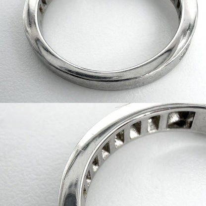 Cartier 1895 Ring Solitaire Half Eternity Platinum Diamond — view 7