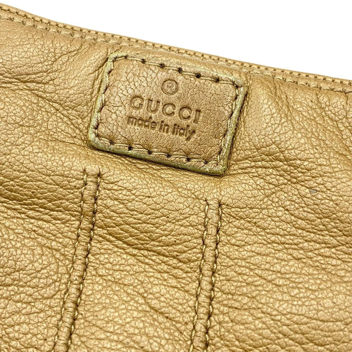 Gucci Gloves Leather Cashmere Brown — view 3