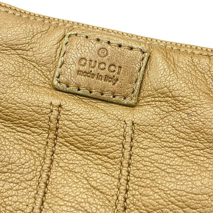 Gucci Gloves Leather Cashmere Brown — view 3