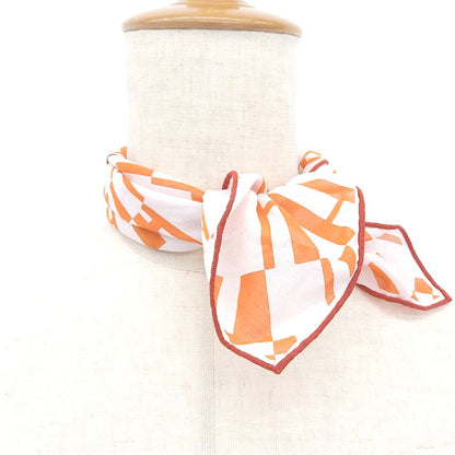 Hermes Carre 70 Cotton Scarf Op'h Pattern Orange — view 2
