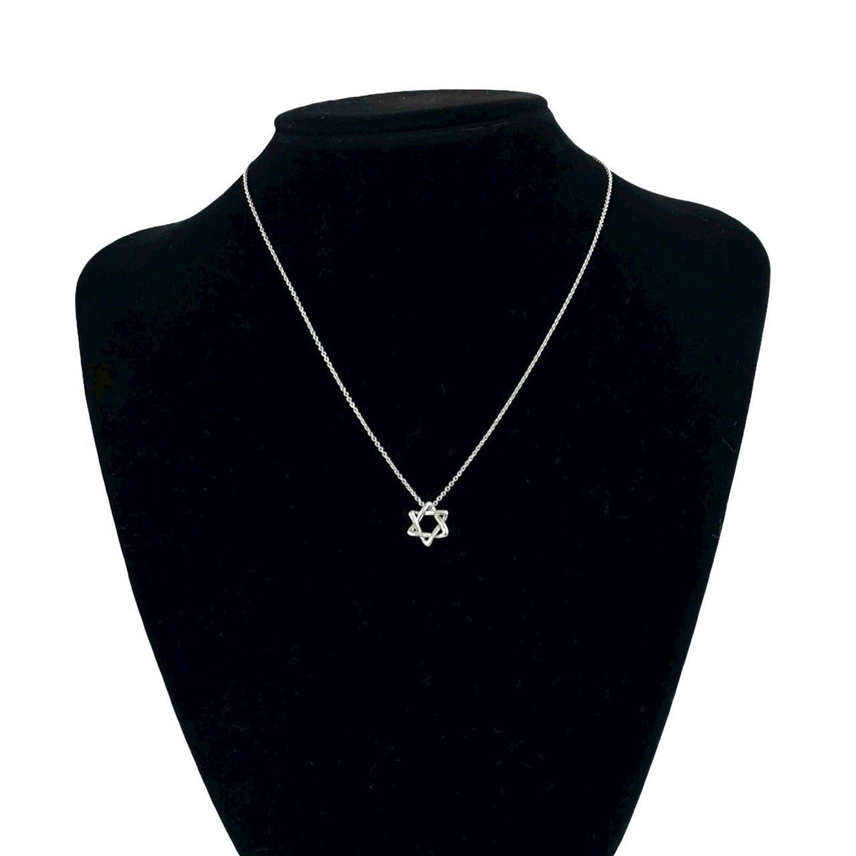 Tiffany & Co Vintage Star of David Necklace 925 Sterling Silver Pendant — view 2