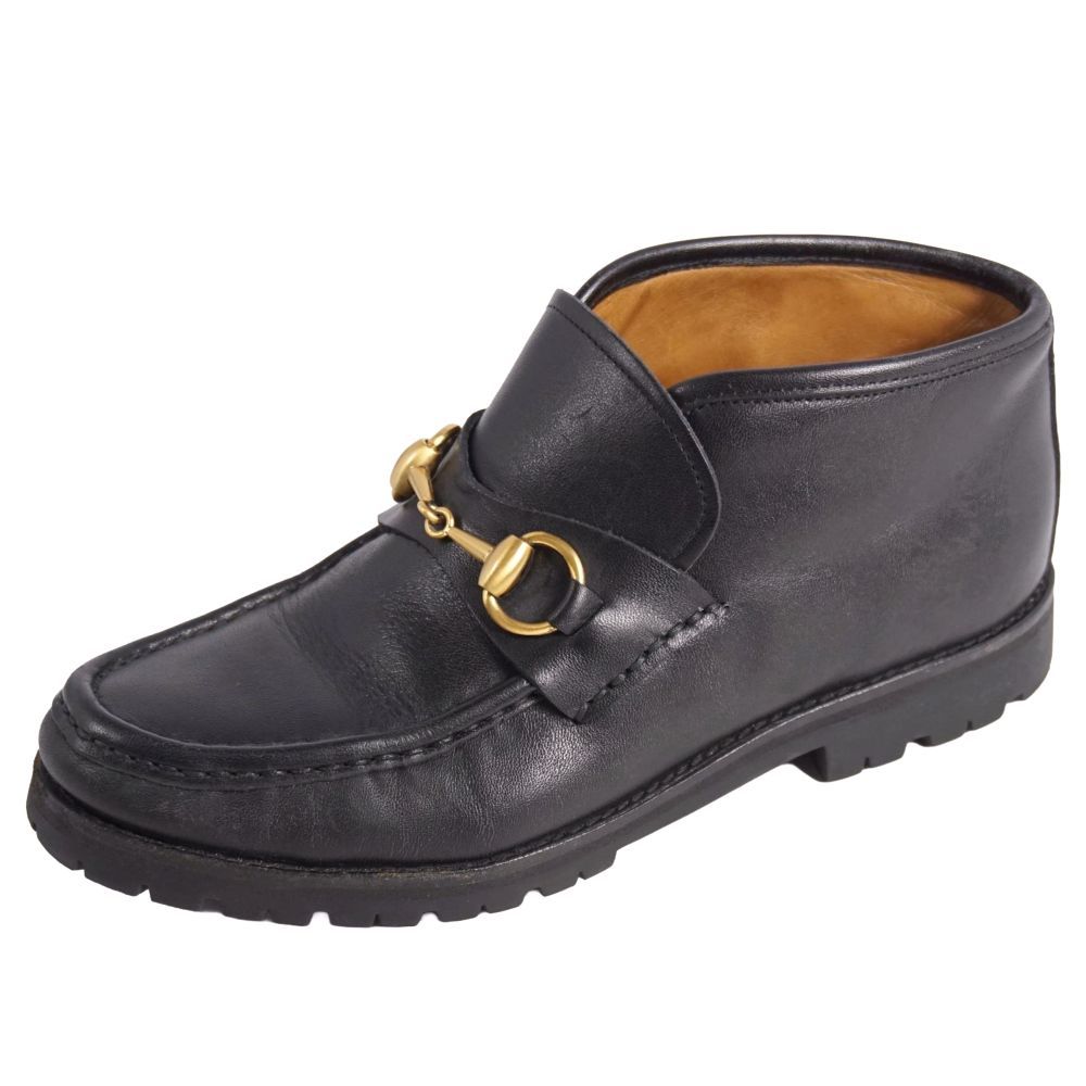 Gucci Vintage Boots Chukka Horsebit Leather