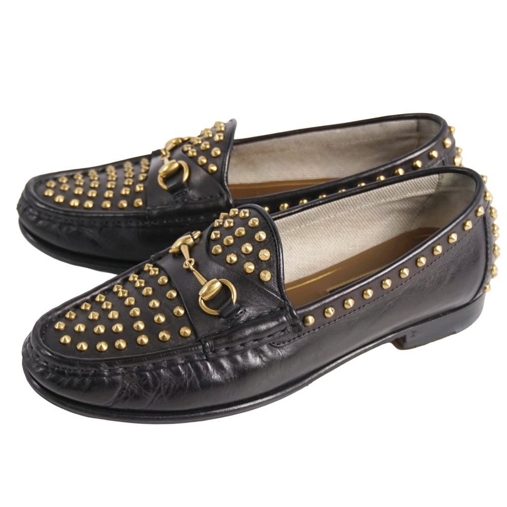 Gucci Loafers Moccasins Horsebit Studs Leather — view 2
