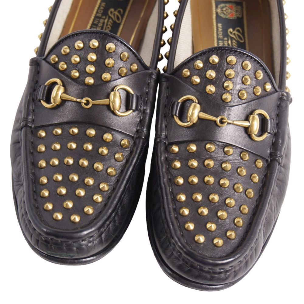 Gucci Loafers Moccasins Horsebit Studs Leather — view 3