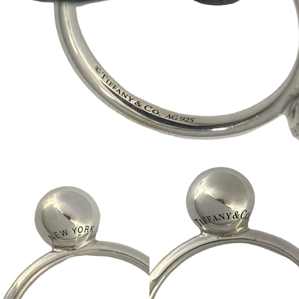 Tiffany & Co HardWear Ball Ring 925 Sterling Silver — view 3