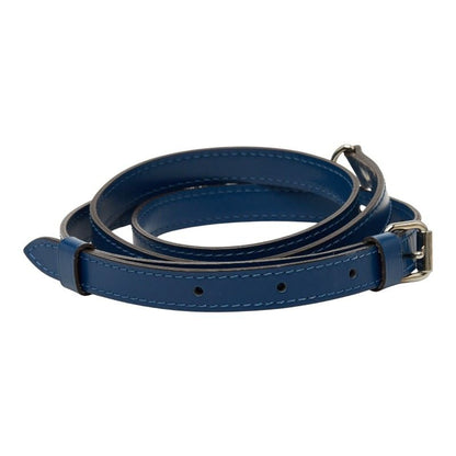 Louis Vuitton Shoulder Strap Navy Leather — view 3