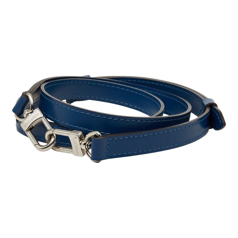 Louis Vuitton Shoulder Strap Navy Leather — view 2