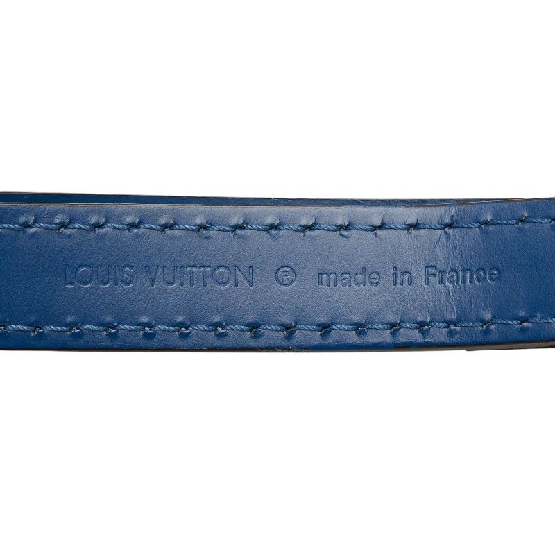 Louis Vuitton Shoulder Strap Navy Leather — view 4