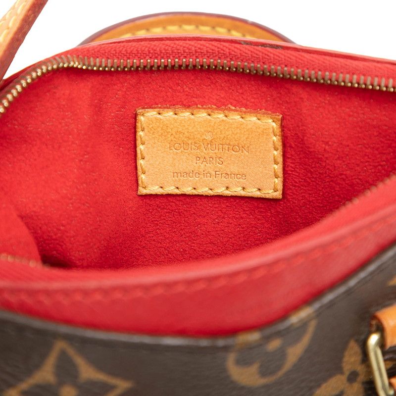 Louis Vuitton Monogram Nano Pallas Mini 2-Way Shoulder Bag Brown Cerise — view 5