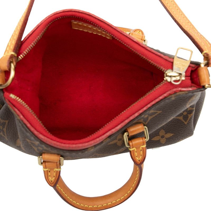 Louis Vuitton Monogram Nano Pallas Mini 2-Way Shoulder Bag Brown Cerise — view 4