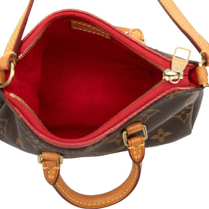 Louis Vuitton Monogram Nano Pallas Mini 2-Way Shoulder Bag Brown Cerise — view 4