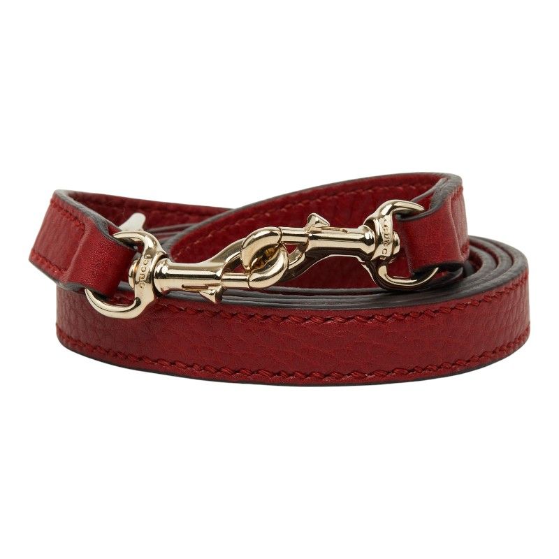 Gucci Shoulder Strap Red Leather