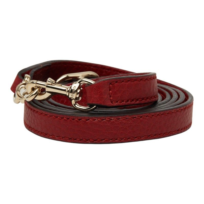 Gucci Shoulder Strap Red Leather — view 2