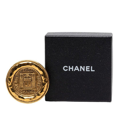 Chanel 31 Rue Cambon Vintage Brooch Gold Plated — view 4