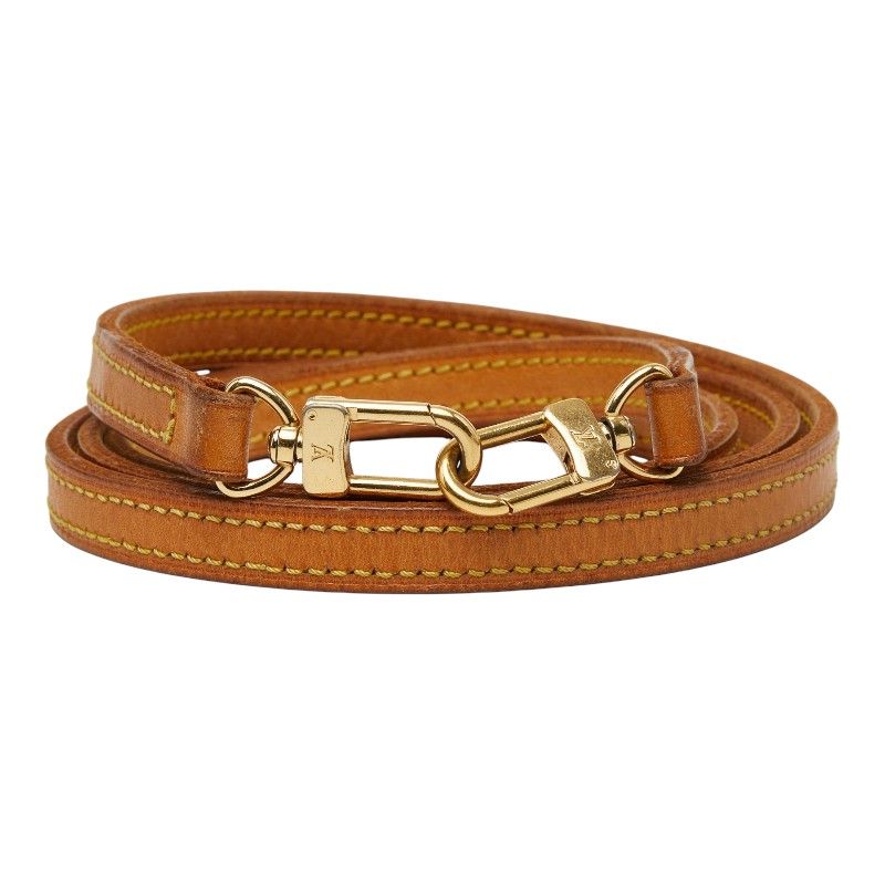 Louis Vuitton Shoulder Strap Brown Leather
