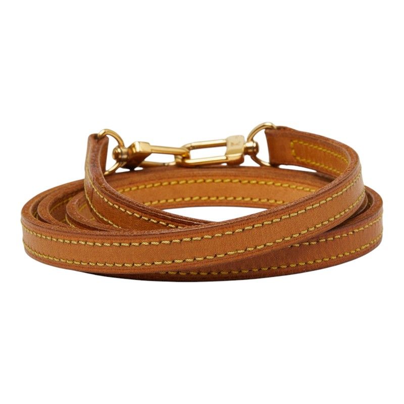 Louis Vuitton Shoulder Strap Brown Leather — view 3