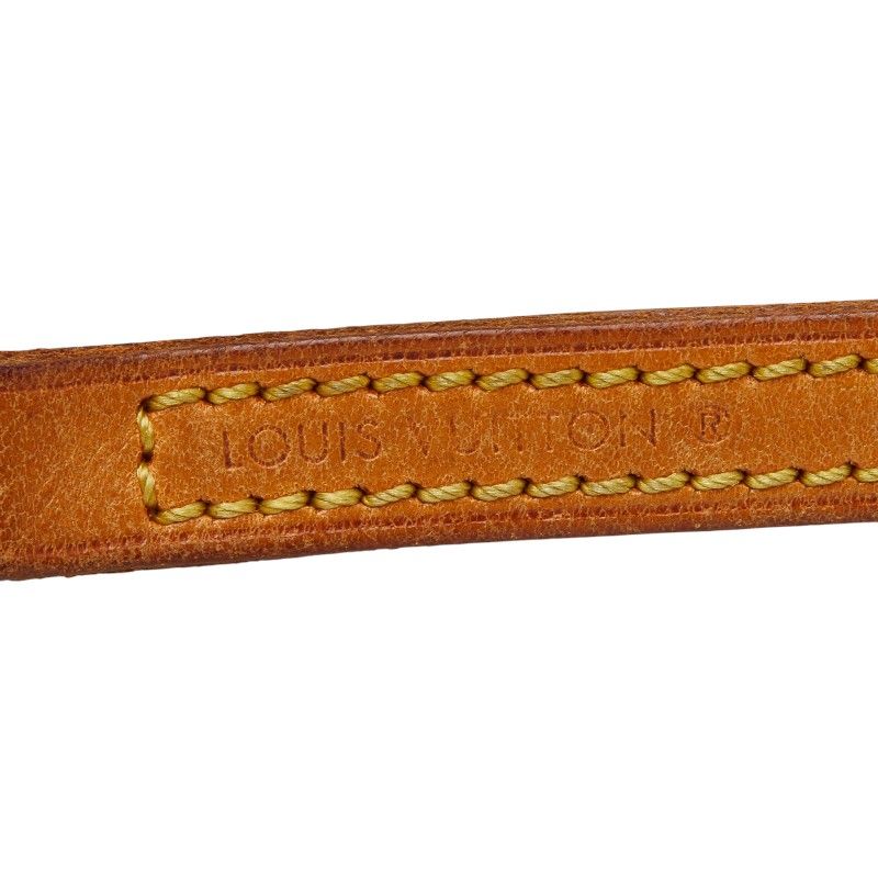 Louis Vuitton Shoulder Strap Brown Leather — view 5