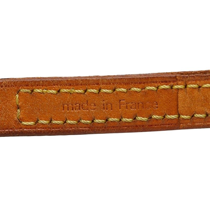 Louis Vuitton Shoulder Strap Brown Leather — view 6