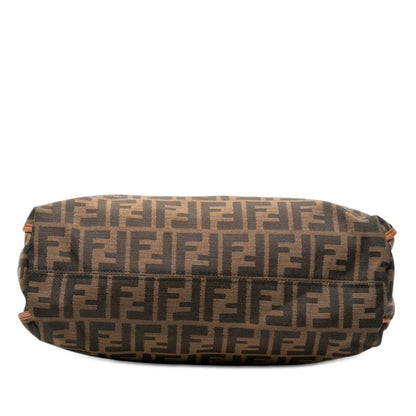 Fendi Zucca Tote Bag Brown Canvas Leather — view 3