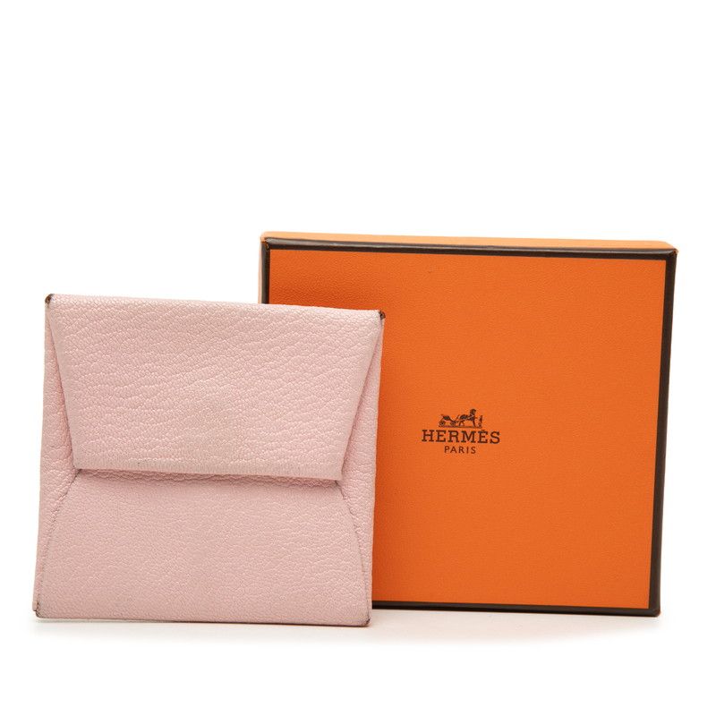 Hermes Bastia Coin Purse Rose Sakura Chevre Mysore — view 8