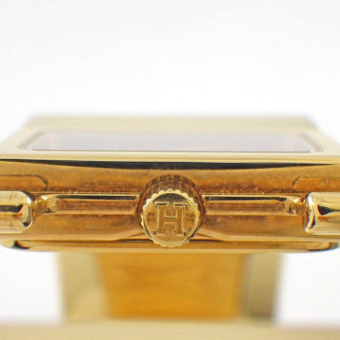 Hermes Watch Bangle Location 01.201.470 Gold Dial Quartz Analog — view 3