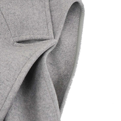Celine by Phoebe Philo No Sleeve Side Open Wool Coat Gray 36 — view 6