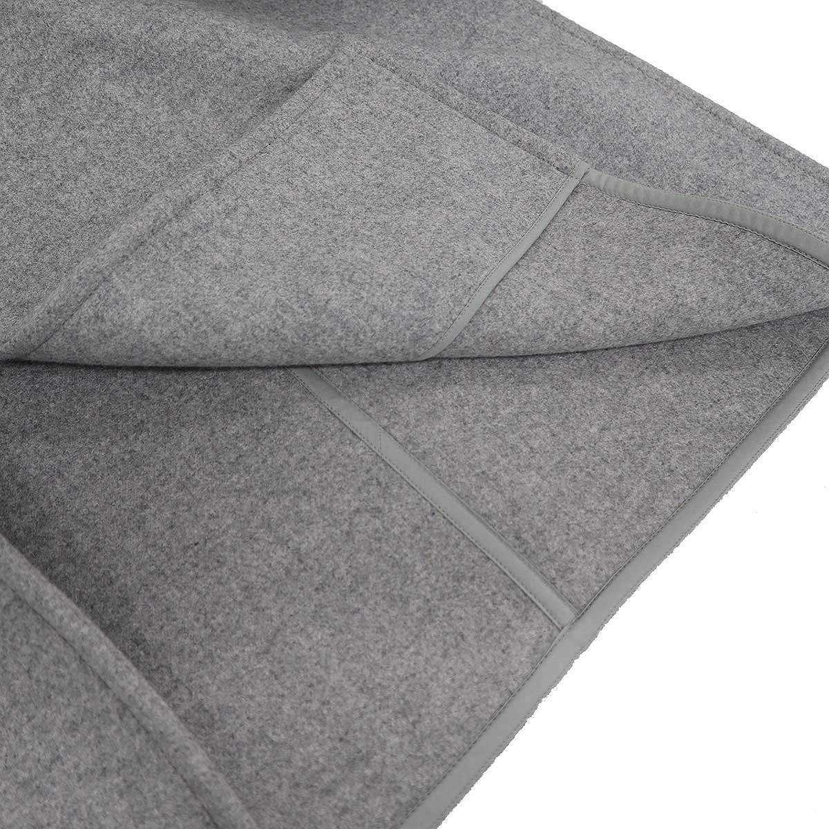 Celine by Phoebe Philo No Sleeve Side Open Wool Coat Gray 36 — view 5