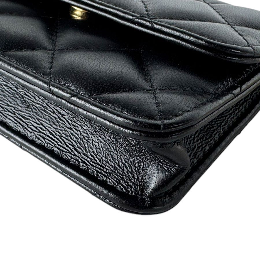 Chanel Shoulder Bag Wallet Pochette Cross — view 8