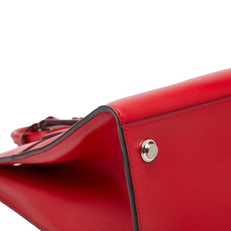 Louis Vuitton City Steamer MM Handbag Red Leather — view 5