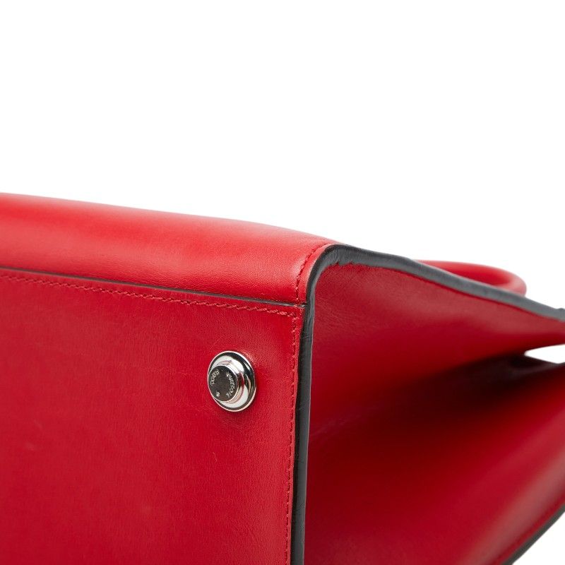 Louis Vuitton City Steamer MM Handbag Red Leather — view 4