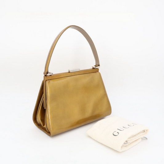 Gucci Handbag Metallic Blanc