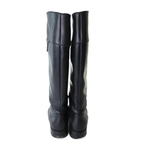Louis Vuitton Long Boots Jockey Leather Black — view 3