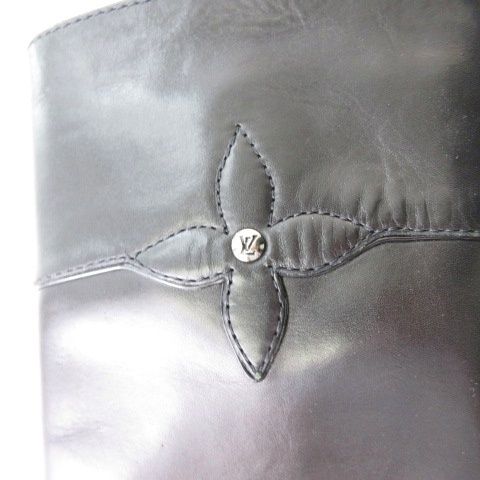 Louis Vuitton Long Boots Jockey Leather Black — view 8