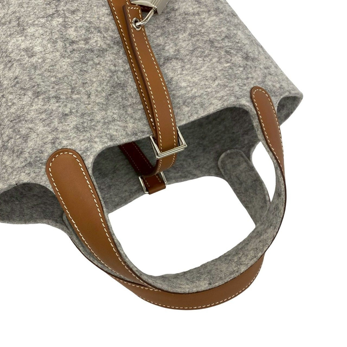 Hermes With Key Picotin Lock PM Felt Swift Leather Handbag Gripaire Gold — view 4