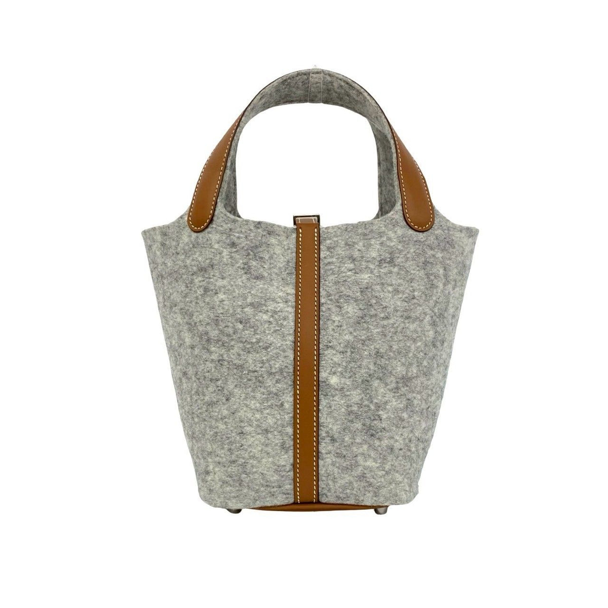 Hermes With Key Picotin Lock PM Felt Swift Leather Handbag Gripaire Gold — view 3
