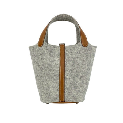 Hermes With Key Picotin Lock PM Felt Swift Leather Handbag Gripaire Gold — view 3